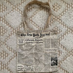 Kate Spade | Make Headlines Canvas Bag